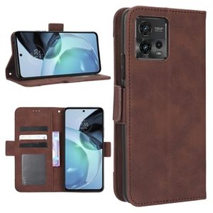 Cardholder Series Motorola Moto G72 Portemonnee Hoesje - Bruin