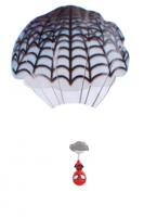 Kamparo kindervlieger Parachute Spider Man 45 cm rood