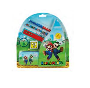 Undercover Super Mario Schoolset in Blik, 7dlg.