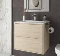 Muebles Ideal badmeubel 60cm met wastafel naturel eiken