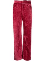 ISABEL MARANT pantalon côtelé droit à taille haute - Rose - thumbnail