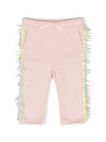 Stella McCartney Kids pantalon de jogging à franges - Rose