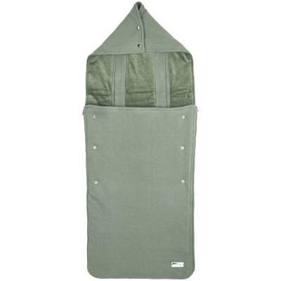 Meyco gebreide buggy voetenzak Knit basic forest green