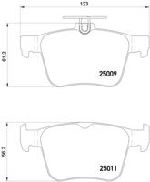 Remmenset, remschijf BREMBO, Remschijftype: Binnen geventileerd, Inbouwplaats: Achteras: , u.a. für Audi, VW, Skoda, Seat