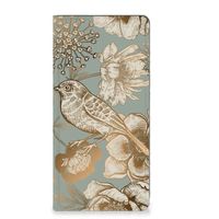 Smart Cover voor Motorola Moto G72 Vintage Bird Flowers - thumbnail