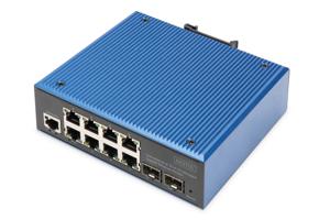 Digitus DN-651156 netwerk-switch Managed L2 Gigabit Ethernet (10/100/1000) Zwart, Blauw