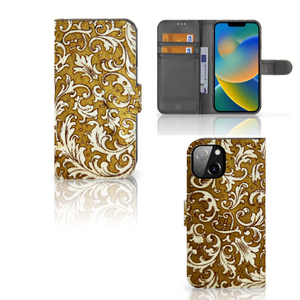 Wallet Case Apple iPhone 14 Barok Goud