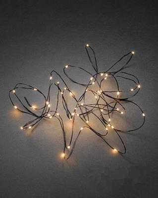 Konstsmide 6387-800 Motief lichtketting Druppel Binnen Energielabel: E (A - G) werkt op het lichtnet Aantal lampen 100 LED Barnsteen Verlichte lengte: 9.9 m