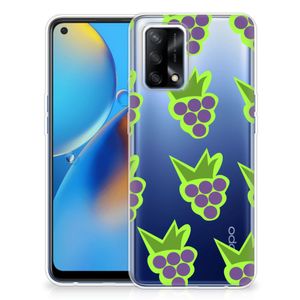 OPPO A74 4G Siliconen Case Druiven