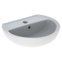 Geberit E-Con fontein rond 50x41 cm, met kraangat en overloop, wit