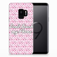 Samsung Galaxy S9 Silicone-hoesje Flowers Pink DTMP - thumbnail