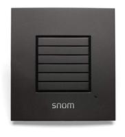 Snom M5 DECT-telefoon Range Uitbreiding Repeater vergroot het bereik van de M700 en M300 basisstations om de dekking te verhogen, zonder Ethernet, maximaal 5 gelijktijdige gesprekken, Zwart, 00003930