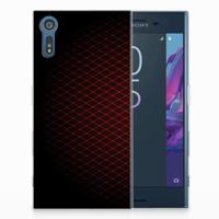 Sony Xperia XZs | XZ TPU bumper Geruit Rood