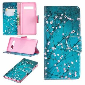 Wonder Series Samsung Galaxy S10+ Wallet Case - Witte Bloemen