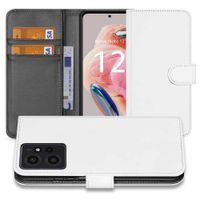 Book Case Telefoonhoesje voor de Xiaomi Redmi Note 12 4G Wit met Pasjeshouder - thumbnail