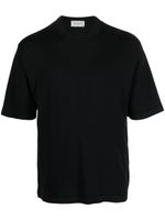 John Smedley t-shirt en coton à manches courtes - Noir