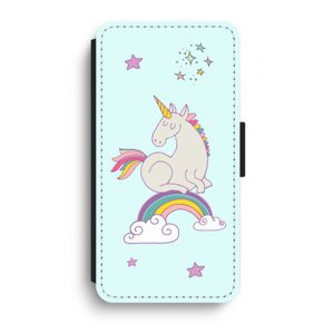 Regenboog eenhoorn: iPhone XR Flip Hoesje