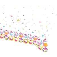 tafelkleed Cupcake 120 x 180 cm