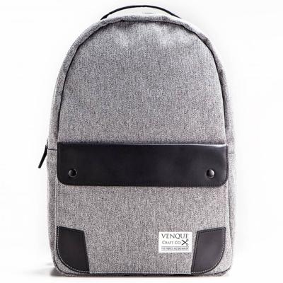Tom Rugzak Classic 42 X 29 X 14 Cm Grijs/zwart Leer