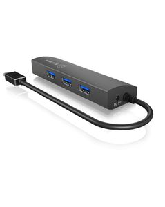 ICY BOX USB-C (USB 3.2 Gen 2) multiport hub 4 poorten Antraciet