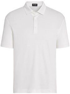 Zegna polo en laine - Blanc