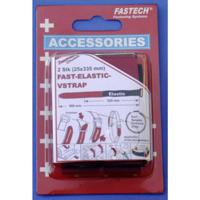 FASTECH® 924-330C Klittenband Met riem Haak- en lusdeel (l x b) 335 mm x 25 mm Zwart, Rood 2 stuk(s)