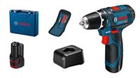 Bosch Professional 12V System accuschroevendraaier GSR 12V-15 (incl. 2x 2,0 Ah accu, lader GAL 12V-20, 10-delige accessoireset, in koffer)