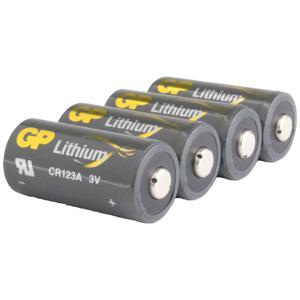 GP GPCR123AECO135C4 CR123A Fotobatterij Lithium 1400 mAh 3 V 4 stuk(s)