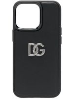 Dolce & Gabbana coque d'iPhone 13 Pro à plaque logo DG - Noir