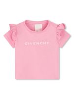 Givenchy Kids t-shirt en coton à volants - Rose