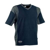 COFRA V080-0-06A.Z/7 JAVA T-shirt, korte mouwen, marine/antraciet, maat 7
