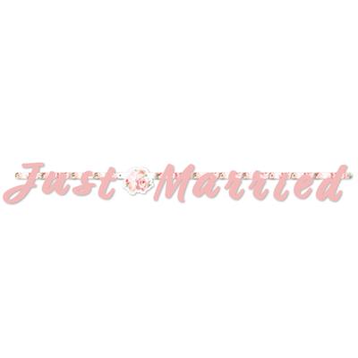 Bruiloft Rozen Letterslinger Just Married Bruiloft Rozen Letterslinger Just Married