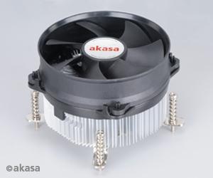 Akasa AK-CCE-7105EP koelsysteem voor computers Processor Koeler 9,2 cm Zwart, Zilver