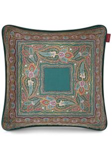 ETRO HOME coussin à motif cachemire - Vert