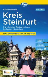 Fietsknooppuntenkaart ADFC Radwanderkarte Munsterland - Kreis Steinfur