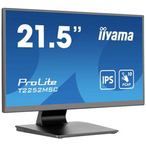 Iiyama ProLite T2252MSC-B2 Touchscreen monitor Energielabel: C (A - G) 54.6 cm (21.5 inch) 1920 x 1080 Pixel 16:9 5 ms DisplayPort IPS LCD