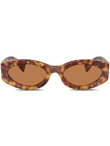 Miu Miu Eyewear lunettes de soleil à monture papillon - Marron