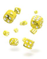 Oakie Doakie Dice D6 Dice 12 mm Translucent - Yellow (36)
