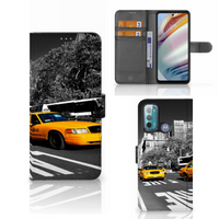 Motorola Moto G60 Flip Cover New York Taxi