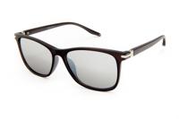 Kost zonnebril wayfarer heren cat. 3 zwart/zilver (19 252)