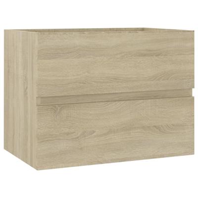 vidaXL Wastafelkast 60x38,5x45 cm bewerkt hout sonoma eikenkleurig