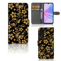 OPPO A78 5G | A58 5G Hoesje Gouden Bloemen