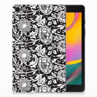 Samsung Galaxy Tab A 8.0 (2019) Siliconen Hoesje Black Flowers