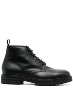 Officine Creative bottines en cuir à lacets - Noir