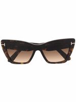 TOM FORD Eyewear lunettes de soleil Whyatt à monture papillon - Marron - thumbnail