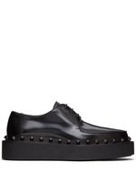 Valentino Garavani derbies M-Way Rockstud en cuir - Noir - thumbnail