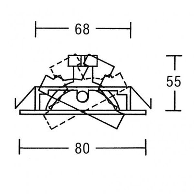 Brumberg 192507 192507 Inbouwlamp Halogeen GX5.3 50 W Wit