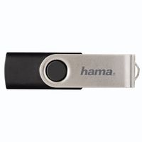 Hama Rotate 128GB USB 2.0 USB flash drive USB Type-A Zwart, Zilver - thumbnail