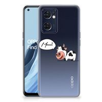 OPPO Reno 7 5G | Find X5 Lite Telefoonhoesje met Naam Cow