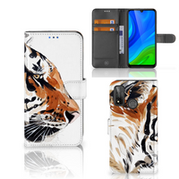 Hoesje Huawei P Smart 2020 Watercolor Tiger